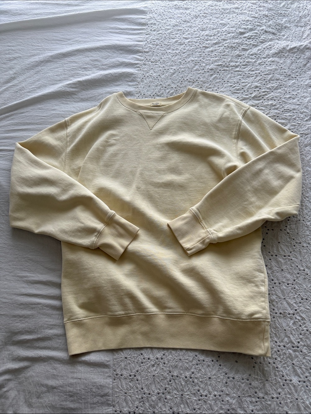 Brandy Melville Butter Yellow Crewneck Sweatshirt